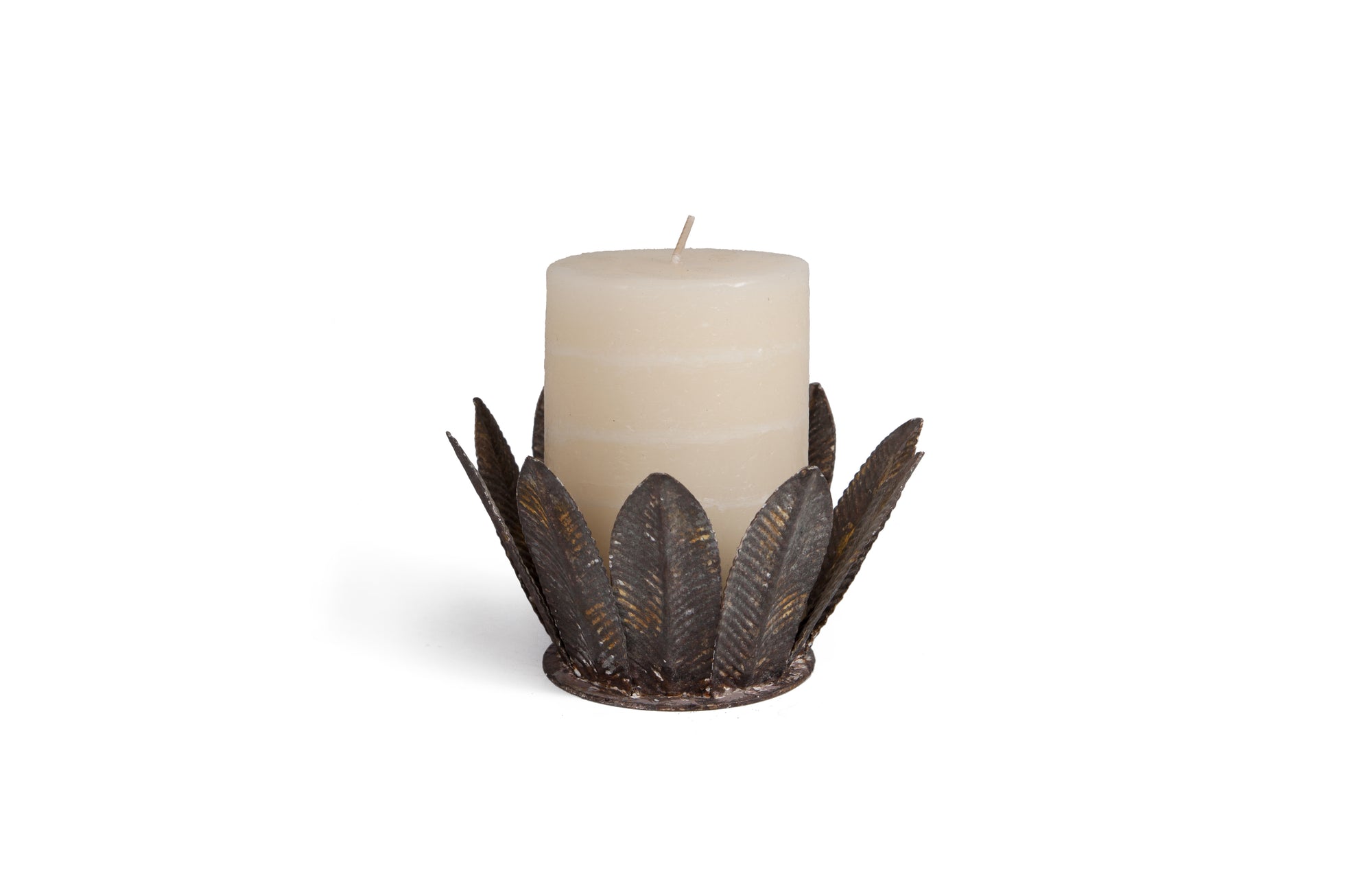 Metal Flower Candle Drip - 6.5"