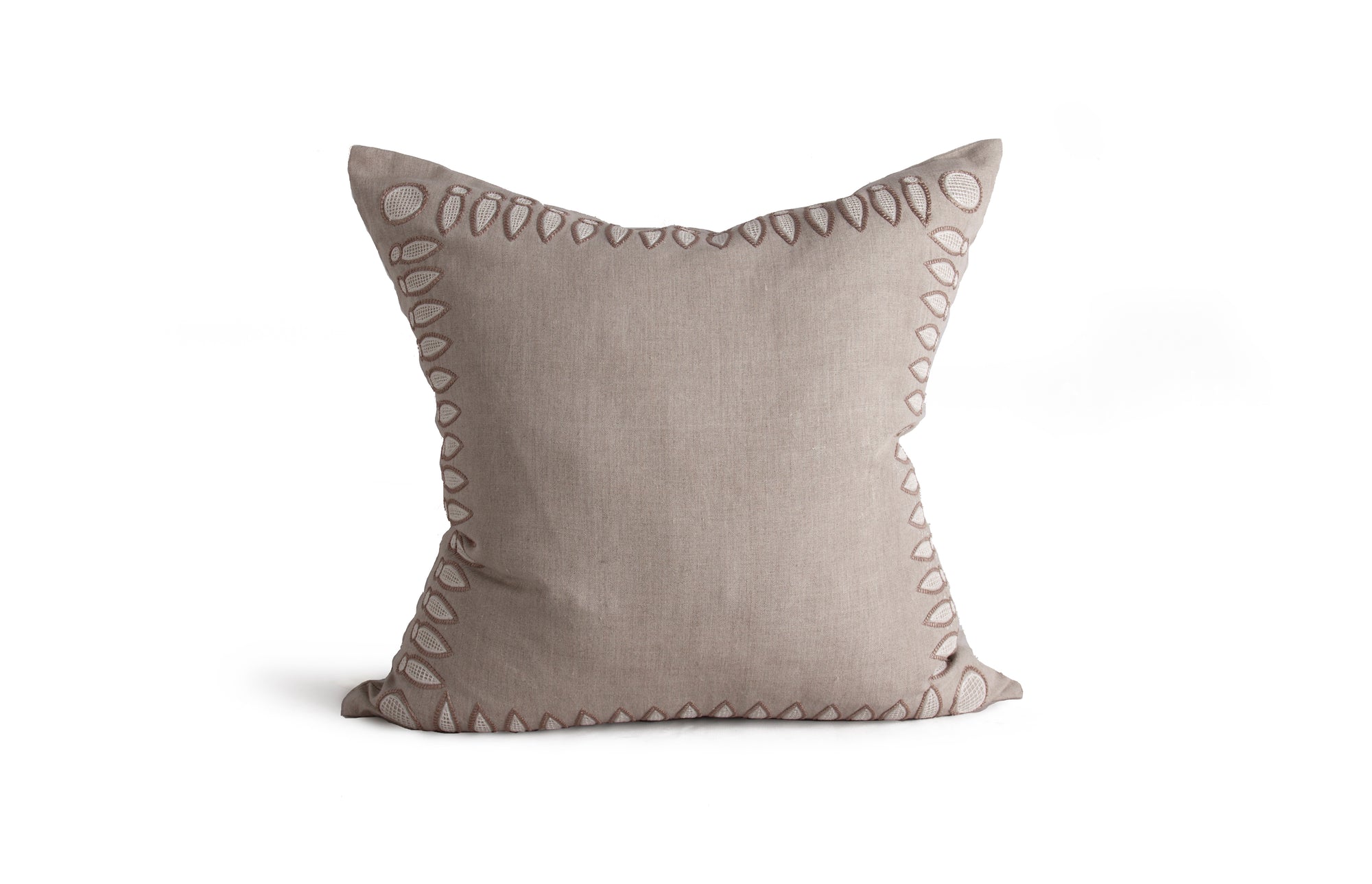 Basilica Pillow - Stone & Cream
