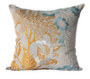 Hydrangea Pillow - Blue & Harvest