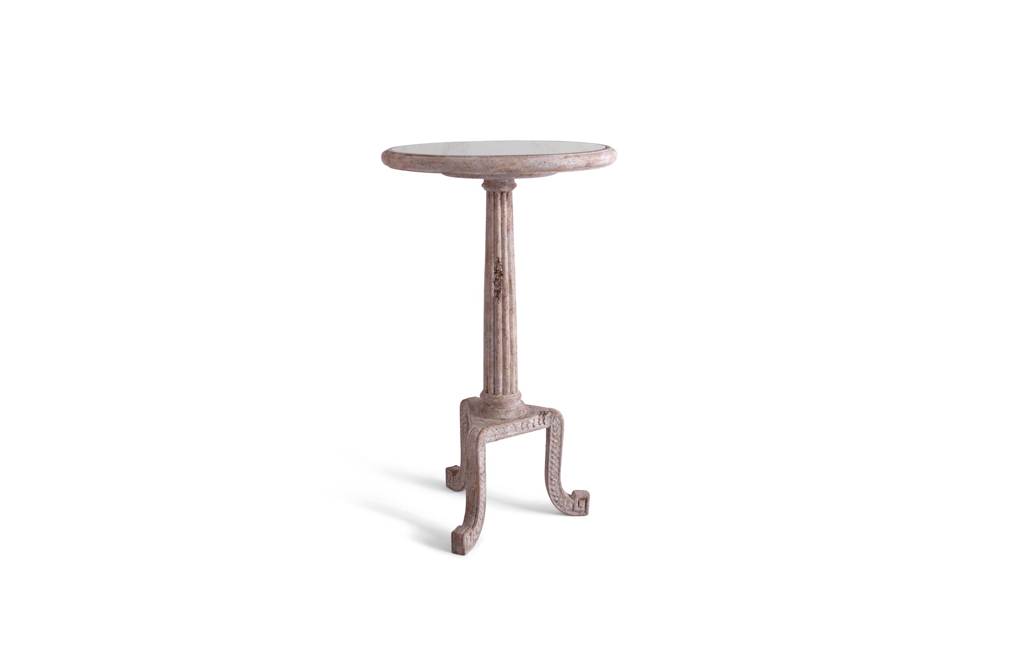Scroll Accent Table (L / White)
