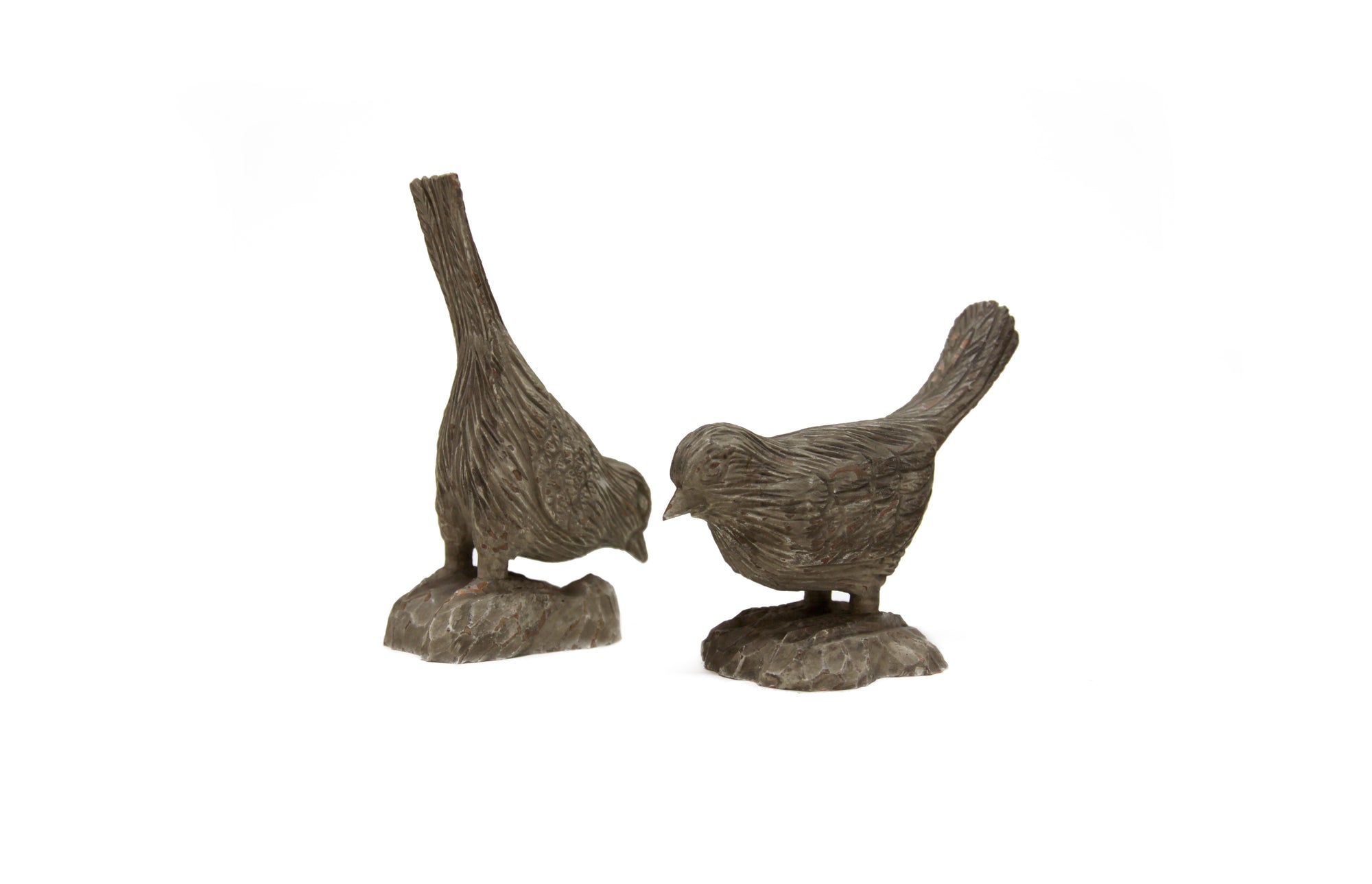 Carved Finches (Antique White)