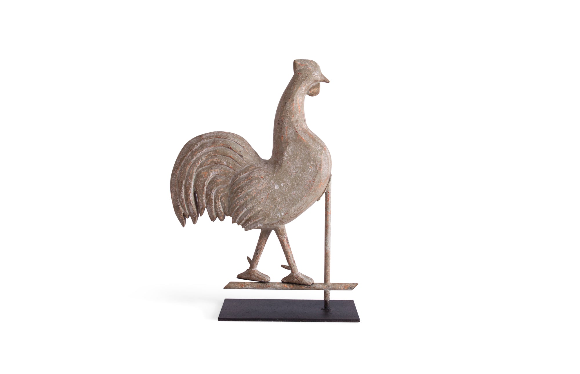 Decorative Standing Rooster On Metal